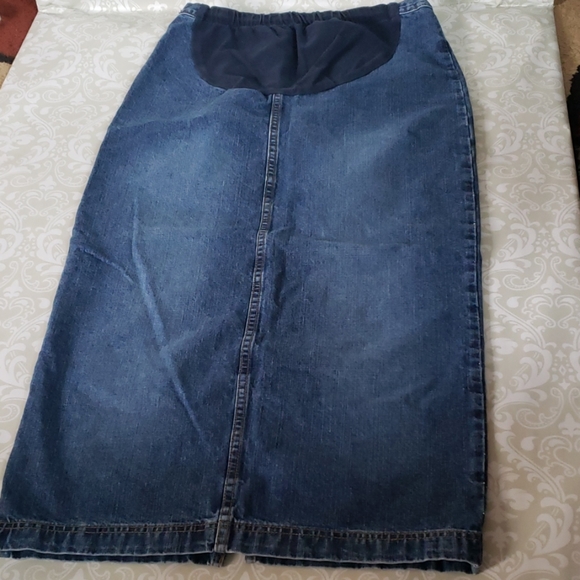 Motherhood Maternity Dresses & Skirts - Motherhood maternity long jean skirt